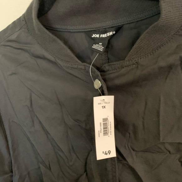 Jo fresh dark grey light spring jacket. New with tags 1x - Picture 4 of 4
